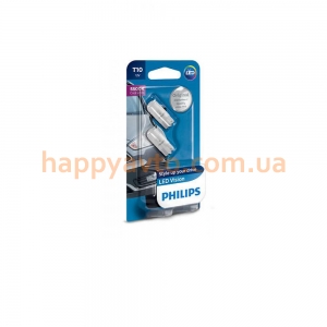 Светодиодная лампа Philips T10 5500K 12V, 2шт/блистер 127916000KB2
